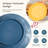 40-Piece Premium Wheat Straw Dinnerware Sets Service For 8, Unbreakable Plates And Bowls Set Cups Sets, Dinner Plates, Bowls For Kitchen,Dishwasher And Microwave Safe Dishes Set Multi
