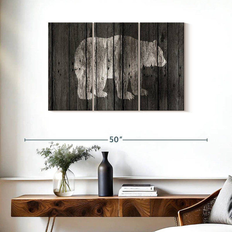 Brampt Bear Lodge, 24" H x 38" W