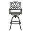Tabouret pivotant en fonte d'aluminium