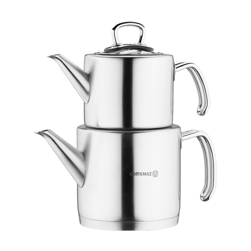 Korkmaz 60oz. Stainless Steel Teapot