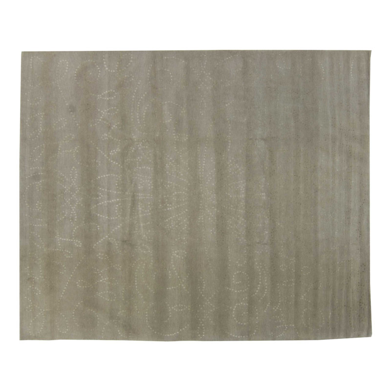 Tiara Floral Area Rug in Gold/Gray, Rectangle 2' x 3'