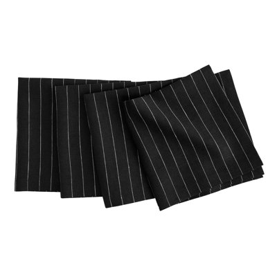Pinstripe - 100% Pure Linen Dinner Napkins