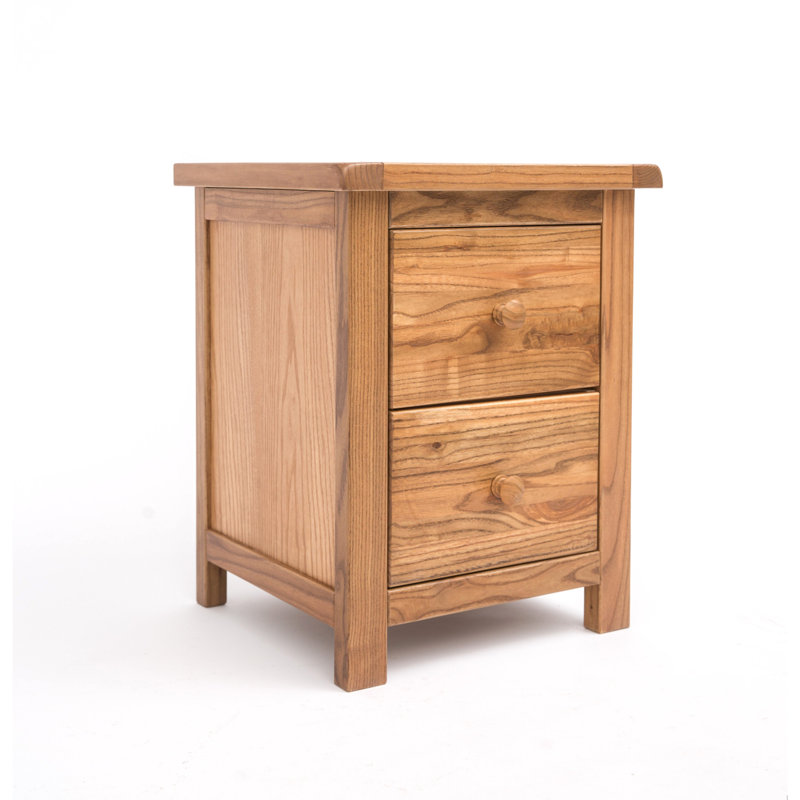 Rinaldi 45cm W Solid + Manufactured Wood Bedside Table