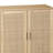 Alfort 62.20"4-Door Rattan Decorative Storage Cabinet,Sideboard,Buffet With Adjustable Shelf-680108276