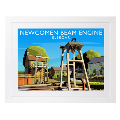 Newcomen Beam Engine 1 Piece Wall Art
