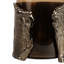 Porte-bougie en verre teinté moderne avec décoration en métal enveloppant-739322058
