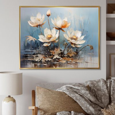 " Lotus Flowers In Stormy Harmony "