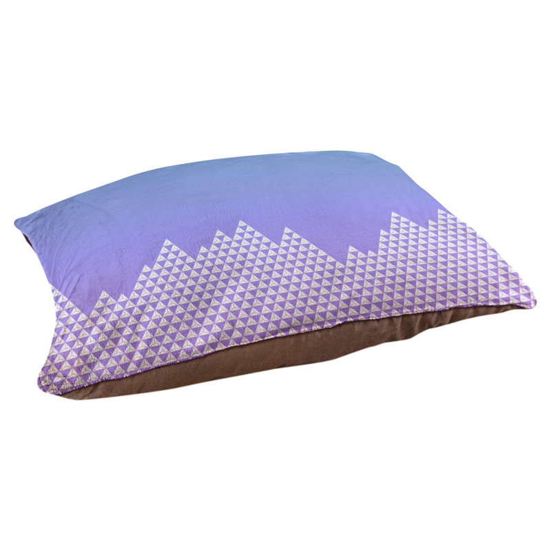 Coussin mountain dog Byrge, Moyen (30" x 20" D x 10" H), Bleu / Mauve