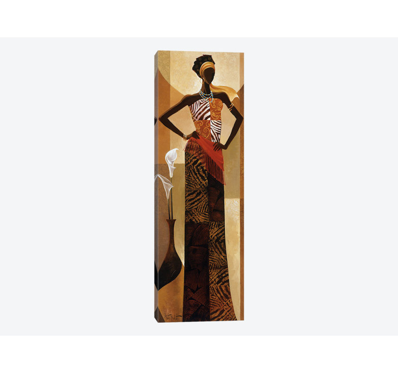 « amira », reproduction d’impression sur toile tendue, H 60 po x l 20 po x P 1,5 po, Toile tendue