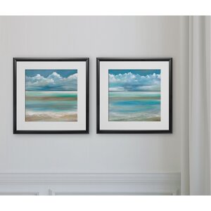 Highland Dunes Tranquility By The Sea Framed On Paper 2 Pieces Print ...