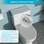 Toilette une pièce en céramique avec surface lisse - chasse puissante, blanc, 29,43 po X P 28,44 H nécessitant peu d'entretien, profond et grand