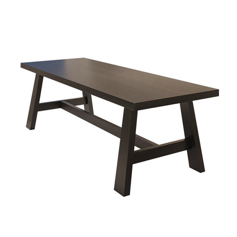 Sokin Pine Solid Wood Dining Table, 27.56" W x 63" L