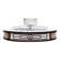22.4" Ceiling Fan with Remote Control and LED Lights