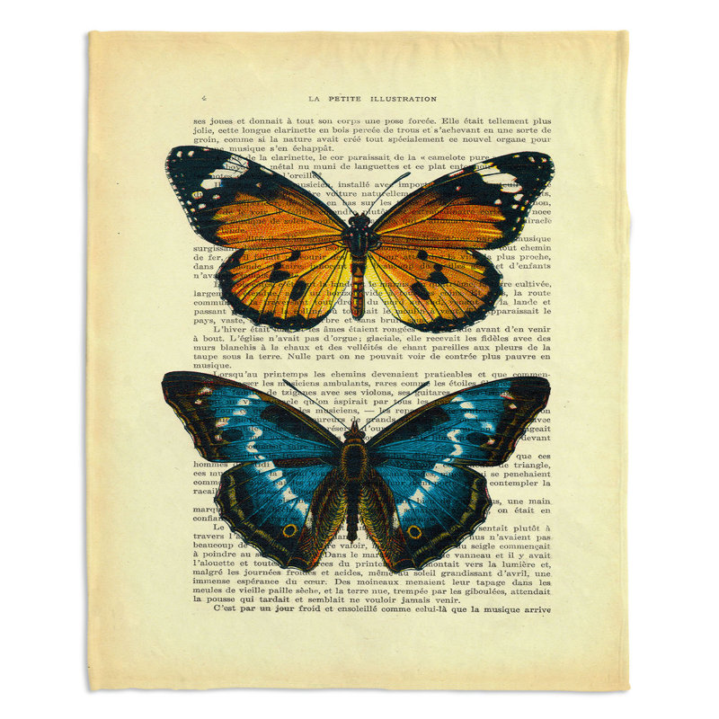 Couverture Monarch Butterflies, 51 po x 60 po
