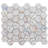 Recycled Honeycomb 1.88" x 1.88" Glass Hexagon Mosaic Wall Tile-90908489