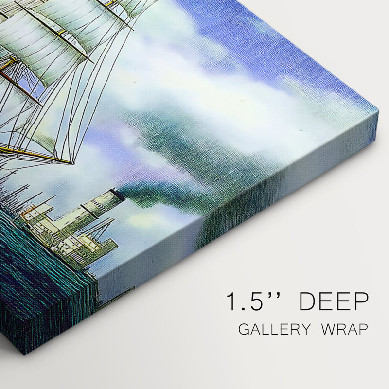 Nautical Series-XLIII - Cavas enveloppés de galerie, 12 x 18