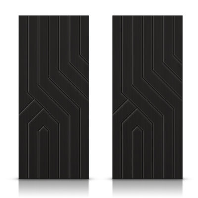 Portes de placard coulissantes en bois manufacturé à panneaux