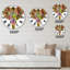 Horloge murale surdimensionnée Rainbow Elephant-73143346