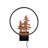 Stylish Wall Lamp, Black & Copper, 11.8 x 14.2 x 3.9 inches | 100% Metal Construction, IP 44 Rated, Max 12W | 6.3 x 6.3 x 1.6 inches Base Plate, 78.7 inches Cable | On/Off Switch, Perfect for Glam & Nature-Inspired Décor-106854157