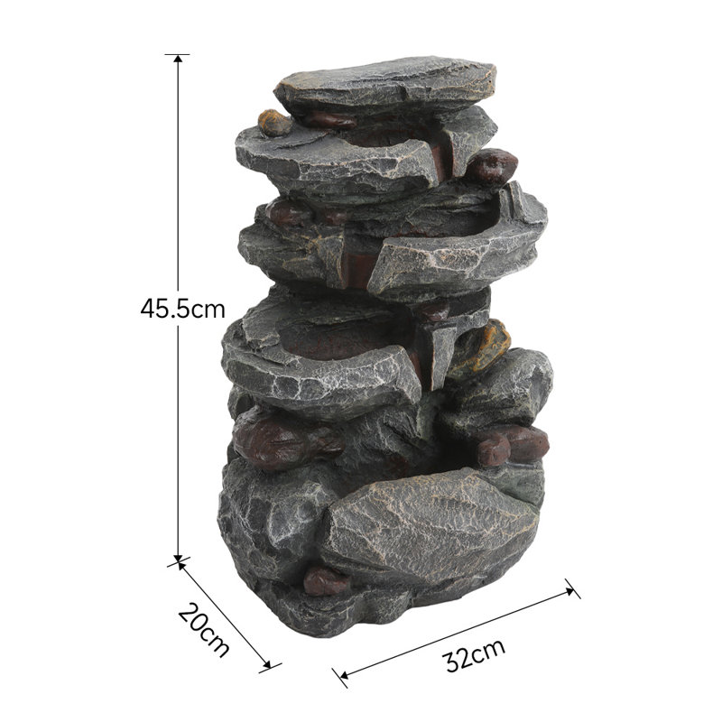 Groggin Weather Resistant Pool Fountain with Light