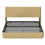 King Size Bed Frame With Led Lights, Modern Wooden Corrugated Curved Lines, Convex Groove Board