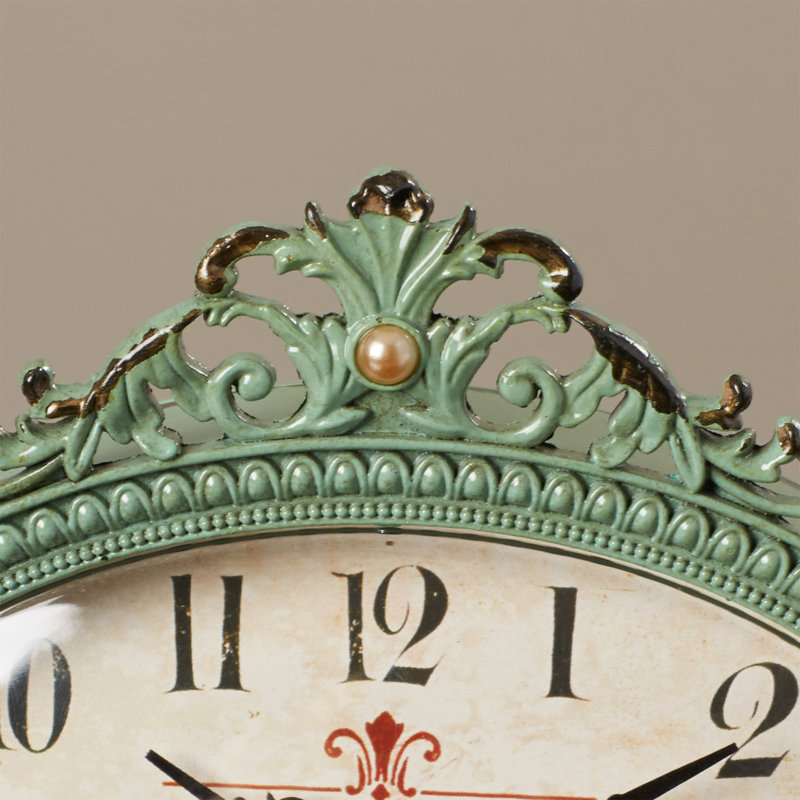 Horloge de cheminée décorative, Turquoise