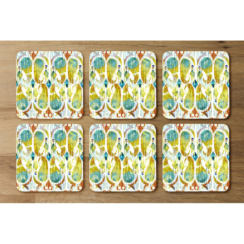 Square 6 Piece Coaster Set