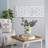 Distressed White Floor Mirror