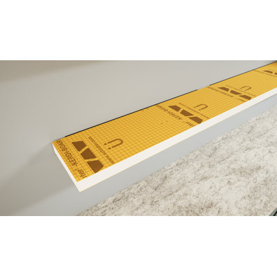 24 po × 10 po × 2 po Tablette flottante prête à carreler avec planche orange