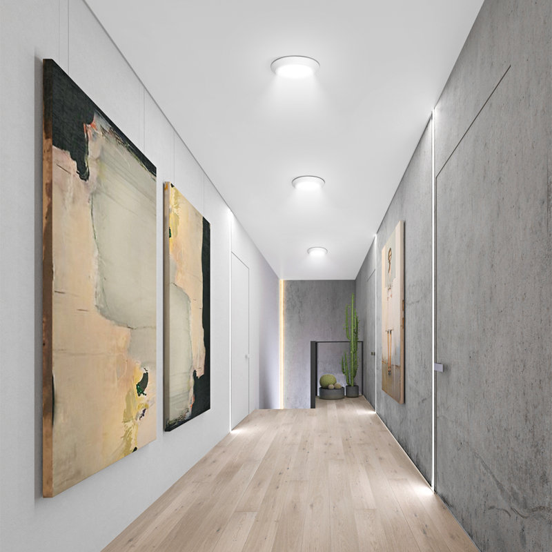 DEL à 1 lumière Atlas, H 1,13 po x l 7,75 po x P 7,75 po