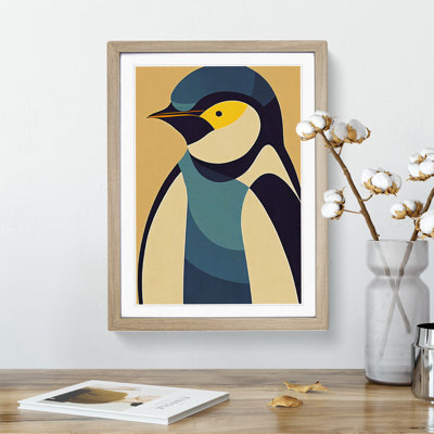 Penguin In Abstract No.1 - Wall Art