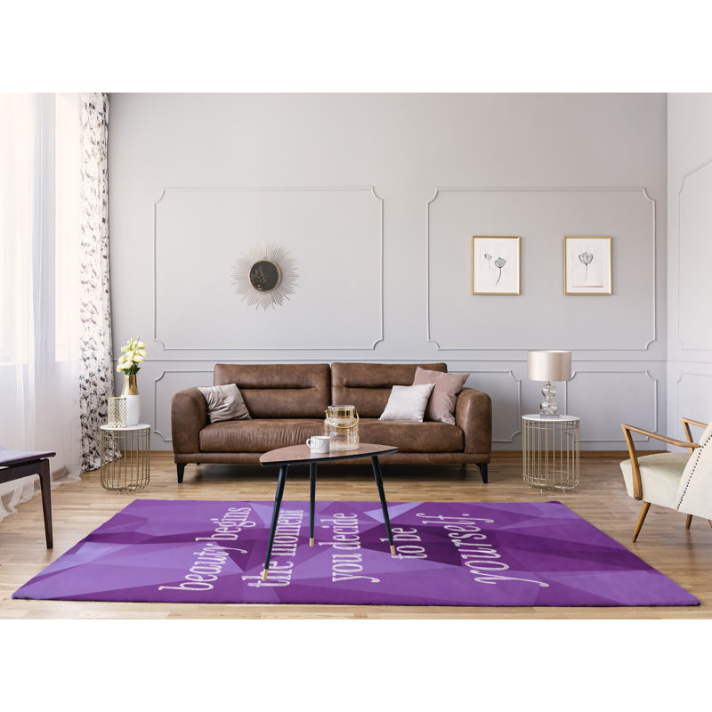 Tapis en poly-chenille en polyester true gemme, Rectangle 5 pi x 7 pi
