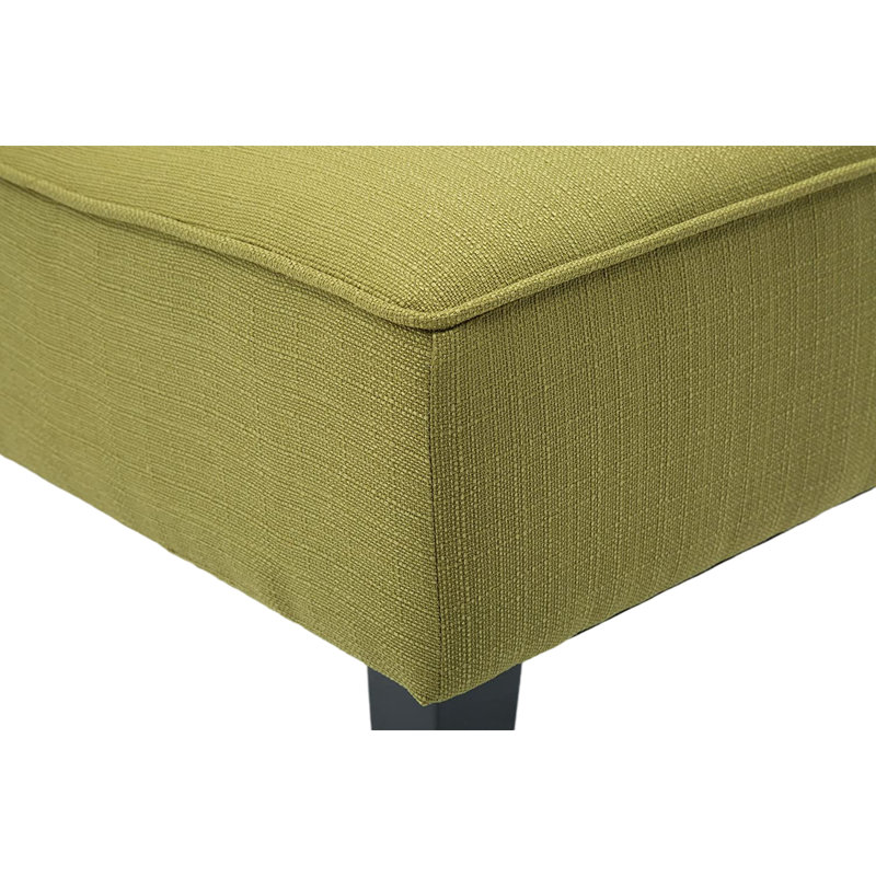 Leanne Upholstered Slipper Chair, Green