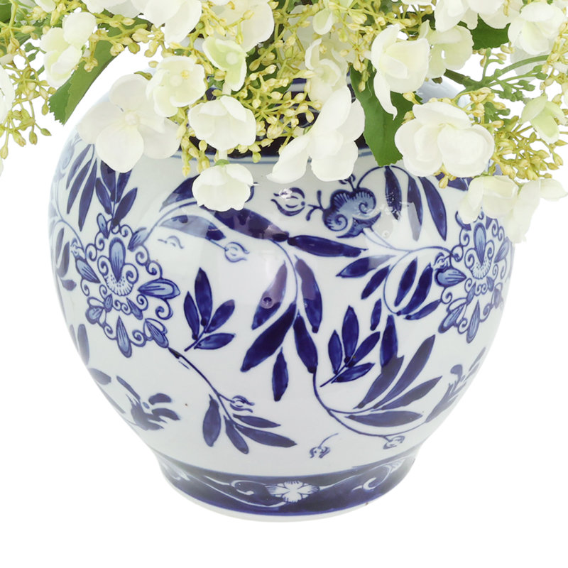 Viburnum Arranged in a Ceramic Vase