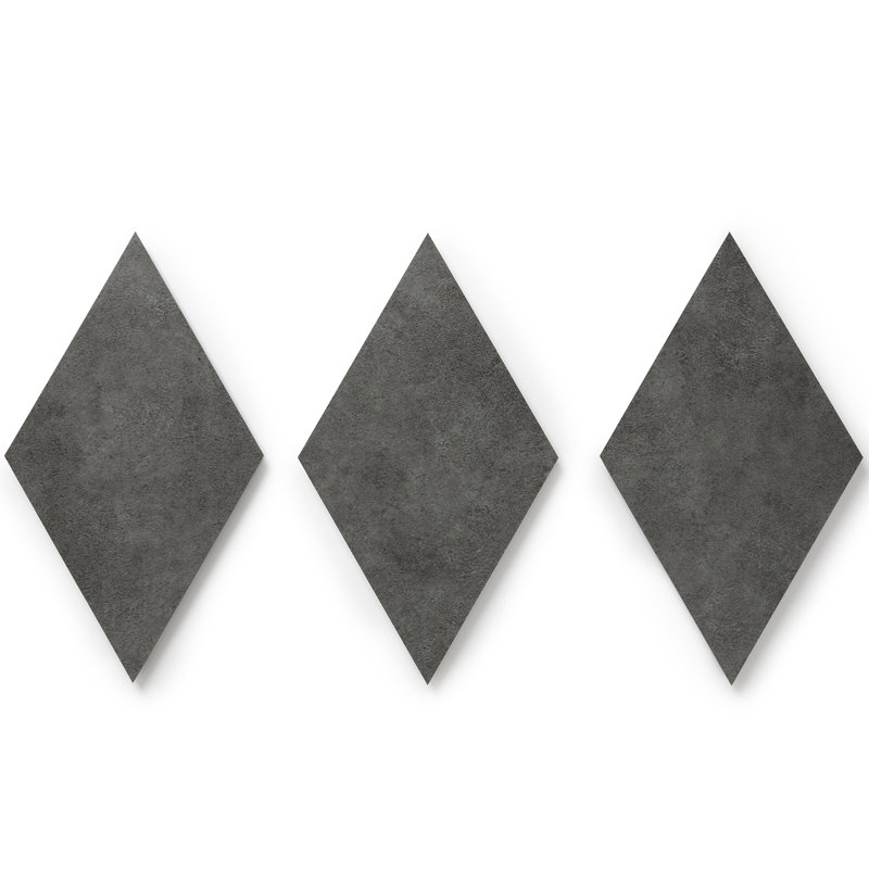 GlueCore Mosaic 28mil x 9.75" W x 17" L Glue Down Vinyl Tile Flooring, Mineral