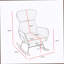 Fauteuil berçant beige Teddy