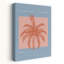Oasis de soleil rétro, minimaliste, rétro, palmier, plage, art mural-129706739