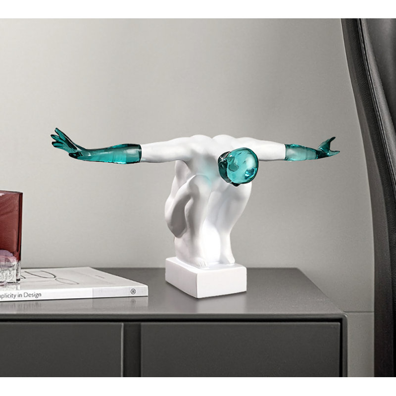 Figurines et sculptures Adalgiso, Blanc / bleu