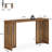 62.99" Rustic Brown Narrow Counter Height Pub Table