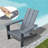 Alexies Adirondack Chair Lounger, Patio Chair HDPE Recliner Weather Resistant-1640429001