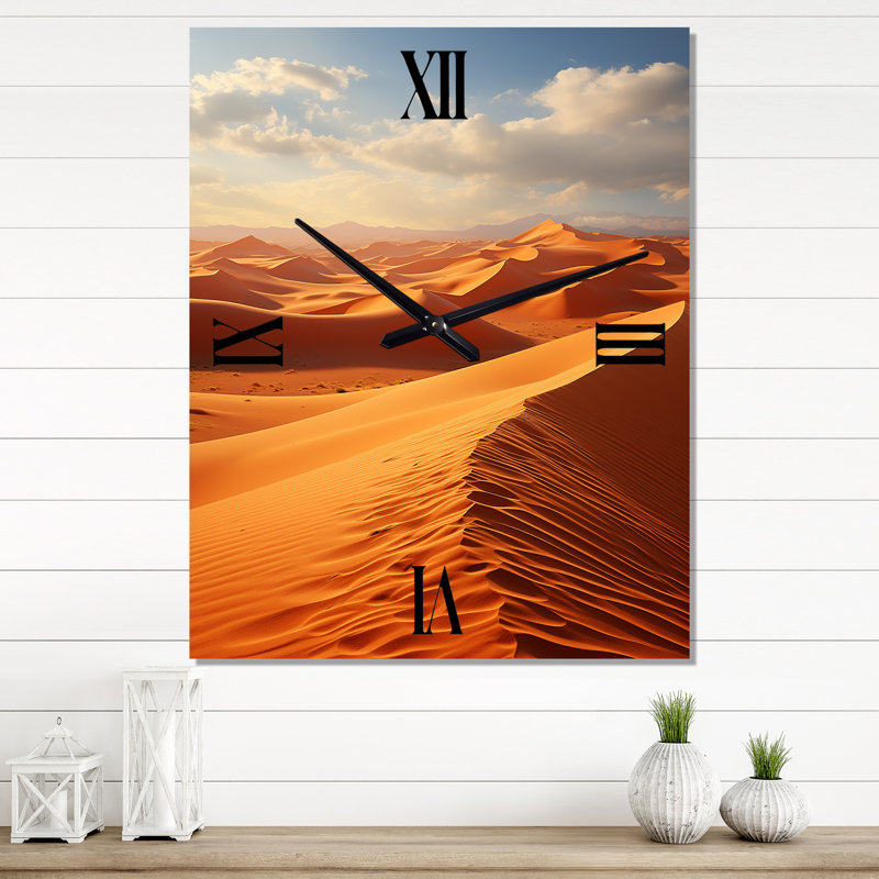 Égypte, désert antique des Sables III - Égypte, très grandes horloges murales, H 28 po x l 12 po x P 1 po