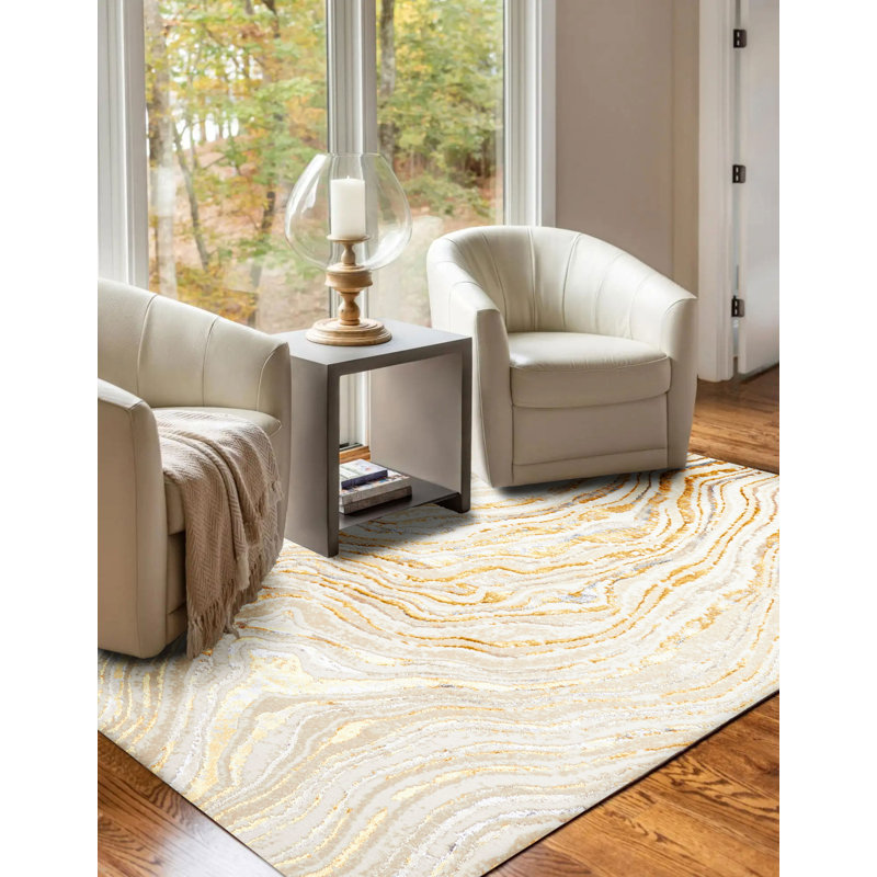 Clara Gold Rug 8'0" x 10'0", Rectangle 8' x 10'