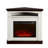 23" Electric Fireplace Insert With Realistic Flames & Remote Control Heating