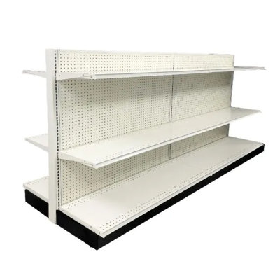 Doublesided Add-On Gondola Display Merchandiser Unit, Excluding Shelves
