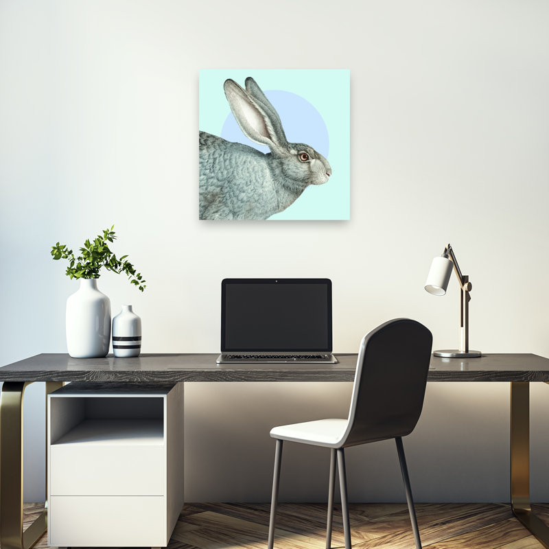 Reproduction d'art mural gris, 18" H x 18" W