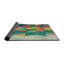 Tapis vert/jaune/crème à motifs-1296118008