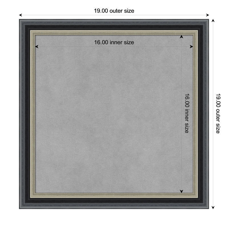 Tableau magnétique magnétique en métal, H 19 po x l 19 po