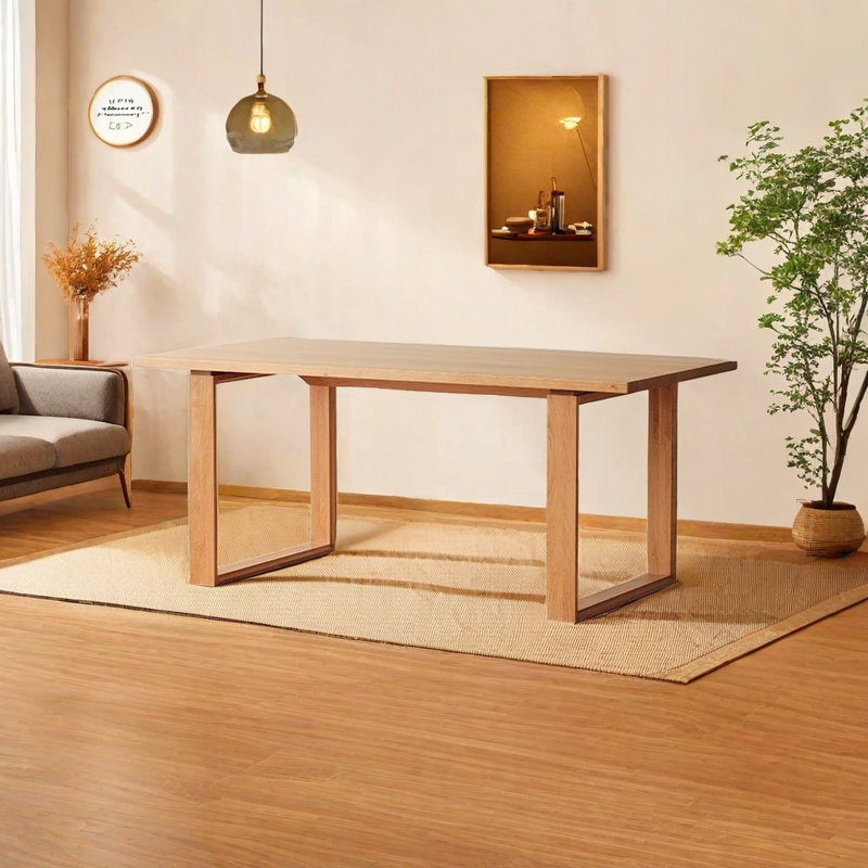 Cherry Solid Wood Dining Table, 29.5"H x 70.86"L x 33.46"W