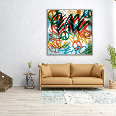 Peace Graffiti - reproduction d'art sur toile