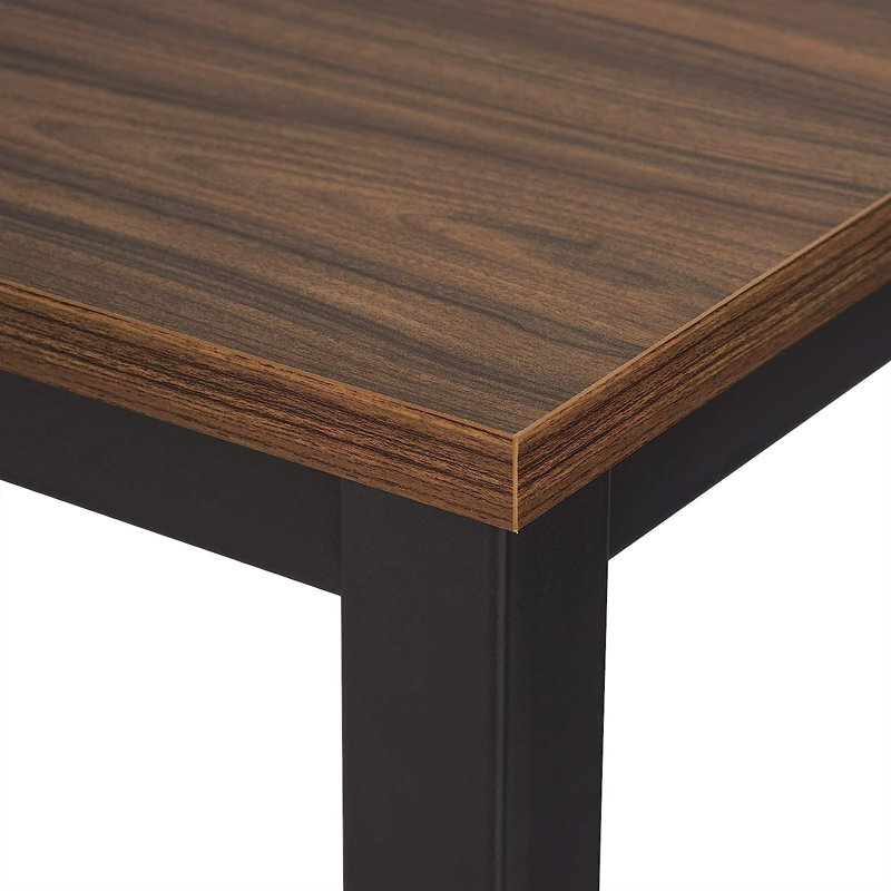 Dequinton Rectangular 120cm L x cm W Dining Table, H100  x L120 x W40cm, Black, Black